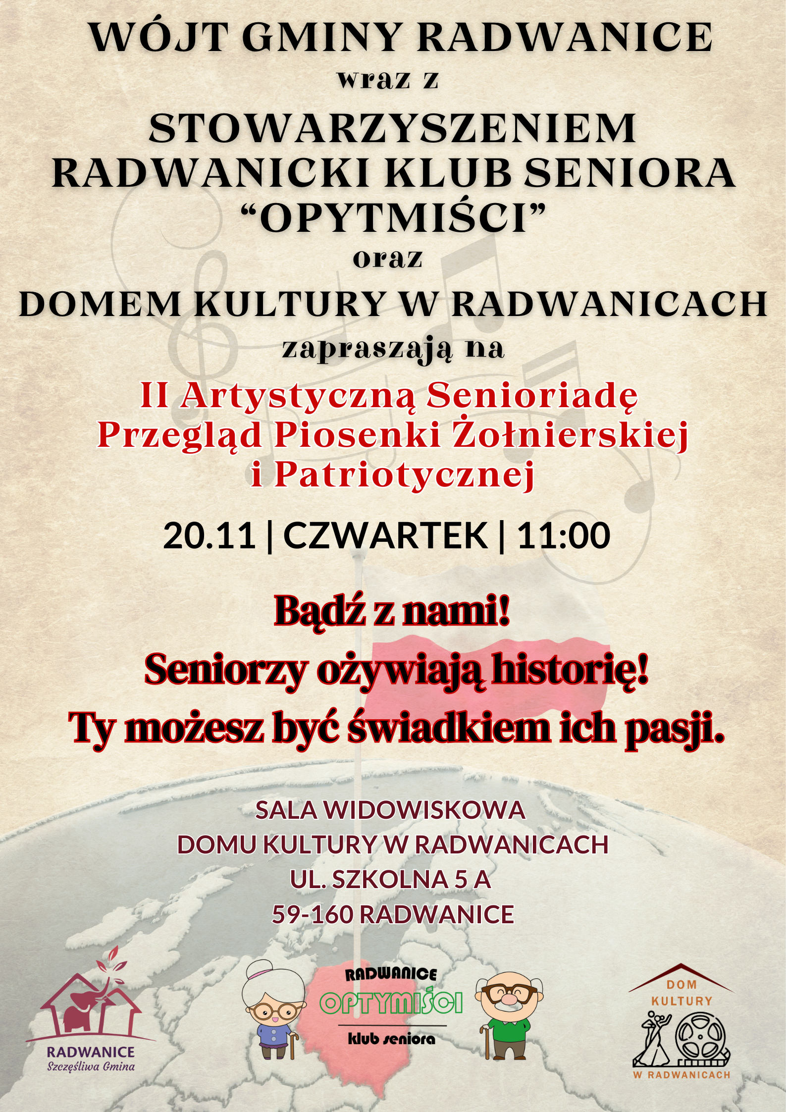 II Artystyczna Senioriada- Przegląd Piosenki Żołnierskiej i Patriotycznej - zdjęcie 1