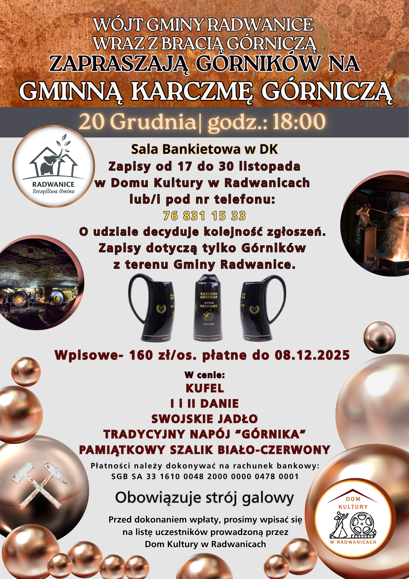 Karczma G&oacute;rnicza &ndash; 20 grudnia, godz. 18:00 - zdjęcie 1