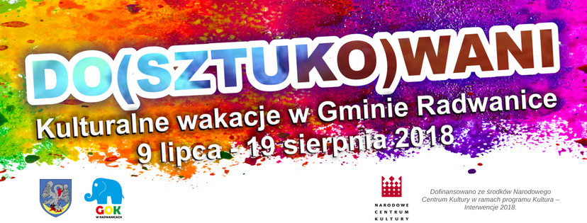 Ilustracja wprowadzenia: DO(SZTUKO)WANI - Kulturalne wakacje w Gminie Radwanice