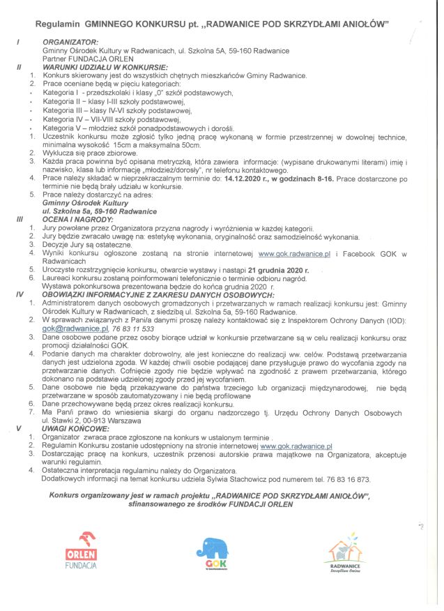 "Radwanice pod skrzydłami Anioł&oacute;w"- zapraszamy do udziału w konkursie - zdjęcie 2